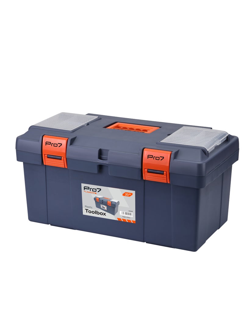 LAWAZIM Pro7 Plastic Toolbox 20 Inch |Tool Organizers |Tool Boxes |Organizer Toolbox |Storage Box with Handle|tackle box - Image 1