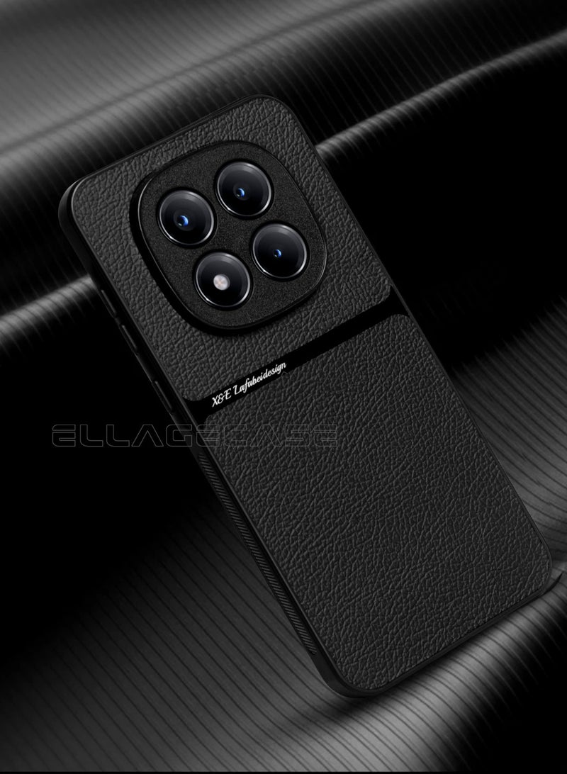 ELLAGECASE حافظة درجة الأعمال لهاتف Xiaomi Redmi Note 14 Pro 5G، رقيقة جداً، مع لوحة مغناطيسية مدمجة، شحن لاسلكي، مقاومة للصدمات، حماية كاملة لعدسة الكاميرا - Image 4