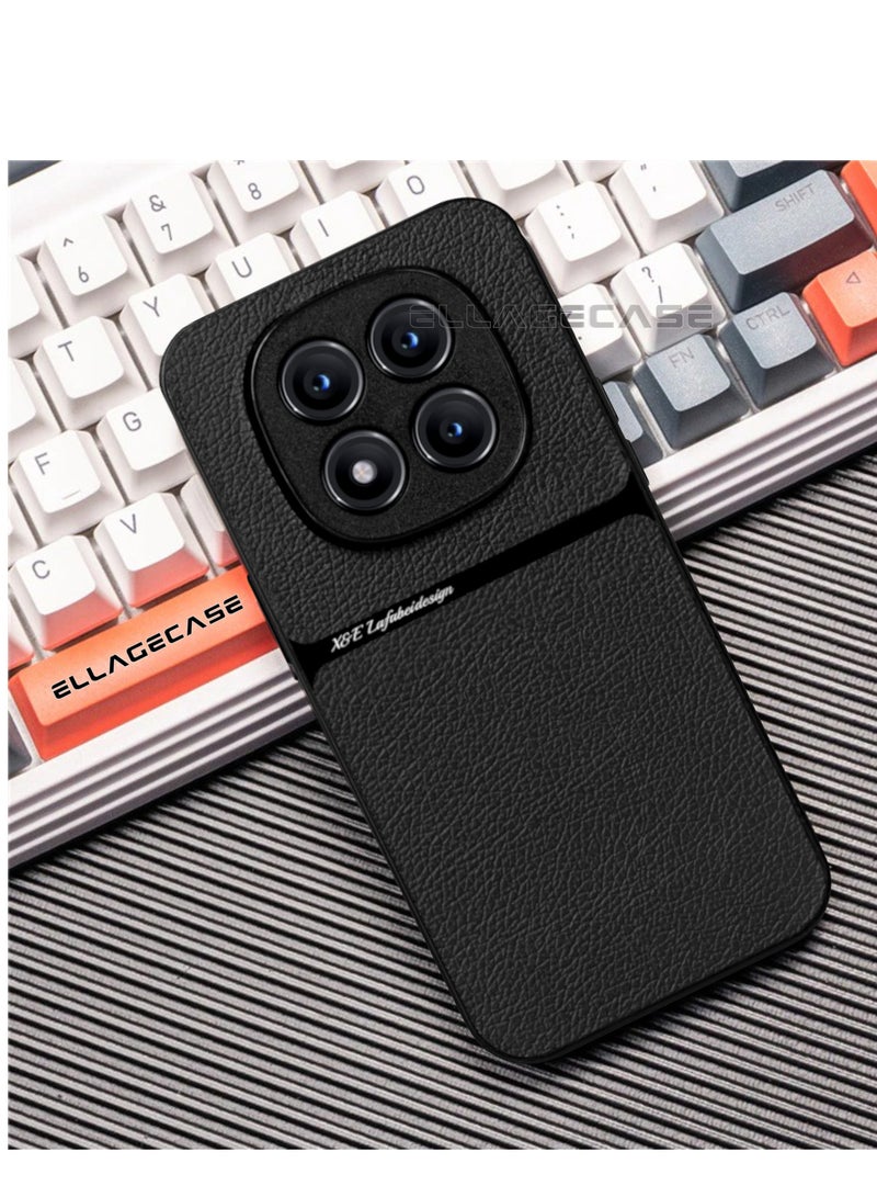 ELLAGECASE حافظة درجة الأعمال لهاتف Xiaomi Redmi Note 14 Pro 5G، رقيقة جداً، مع لوحة مغناطيسية مدمجة، شحن لاسلكي، مقاومة للصدمات، حماية كاملة لعدسة الكاميرا - Image 5