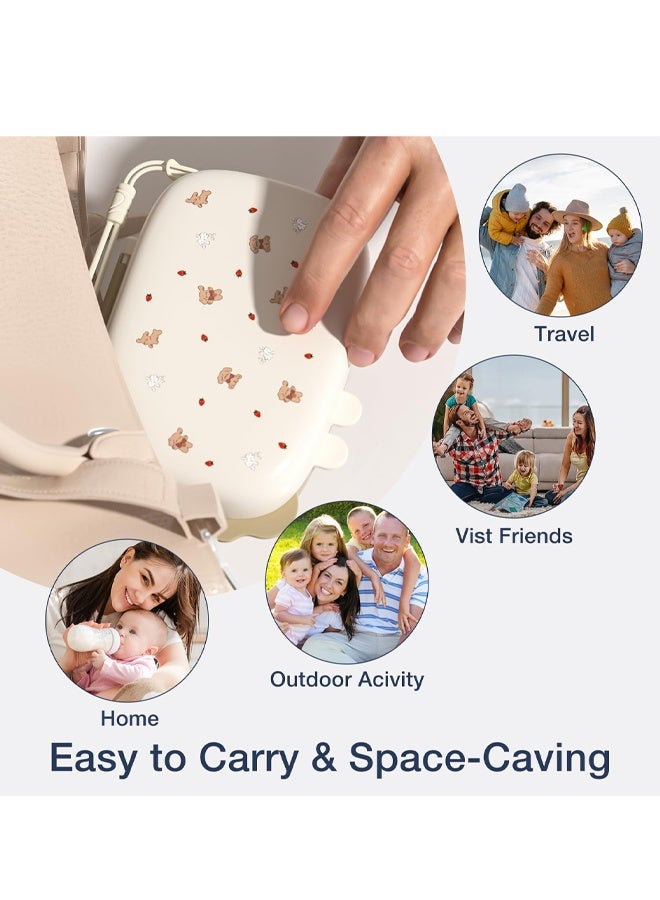 Berma Baby 6 in 1 Baby Bottle Brush, Portable Baby Bottle Brush Cleaning Set, Baby Bottle Cleaning Brush, Silicone Baby Bottle Cleaning Brush, Baby Nipple Cup Nipple Straw Cleaning Brush (Gray) - Image 5