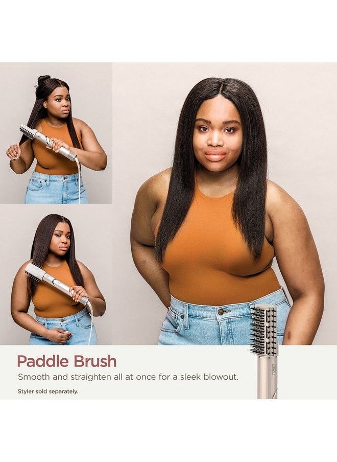 Shark Xskhd4Pba Flexstyle Paddle Brush Attachment For Flexstyle Blow Dryers Hair Drying & Styling Tool Hot Air Brush Straightening For Straight Wavy Curly And Coily Hair Stone  - Image 4