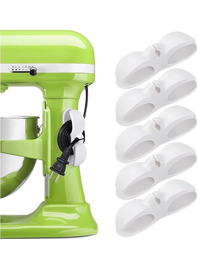 JCB CHIC Cord Organizer Cord Wrap Cord Holder Cable Organizer for Home and Kitchen Appliances Like Mixer, Blender, Coffee Maker, Pressure Cooker Air Fryer and Mobile cable (5, White) - Image 1