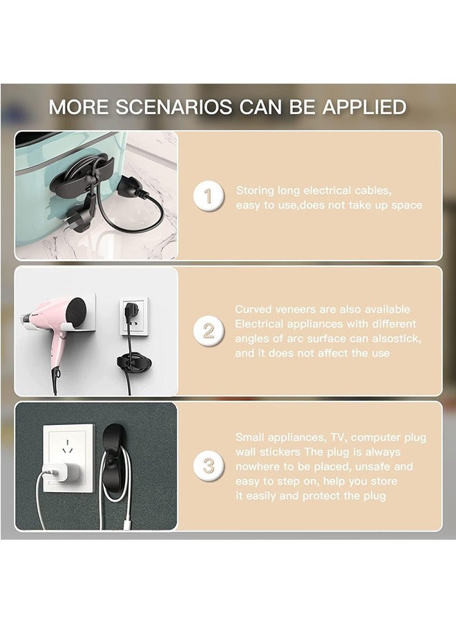 JCB CHIC Cord Organizer Cord Wrap Cord Holder Cable Organizer for Home and Kitchen Appliances Like Mixer, Blender, Coffee Maker, Pressure Cooker Air Fryer and Mobile cable (5, White) - Image 3