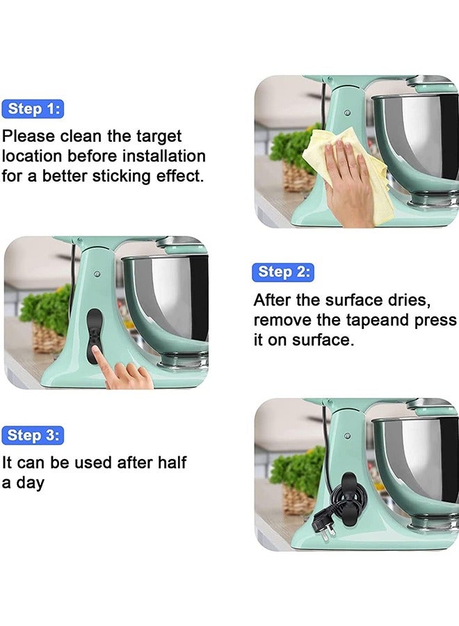 JCB CHIC Cord Organizer Cord Wrap Cord Holder Cable Organizer for Home and Kitchen Appliances Like Mixer, Blender, Coffee Maker, Pressure Cooker Air Fryer and Mobile cable (5, White) - Image 4