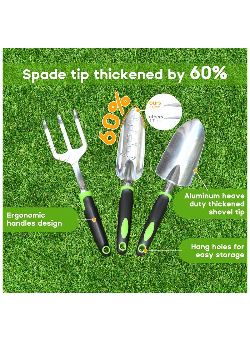 Generic 3 PCS Garden Tool Set – Heavy Duty Aluminum Hand Tools with Non-Slip Rubber Handle – Durable Gardening Kit for Men & Women - Image 5