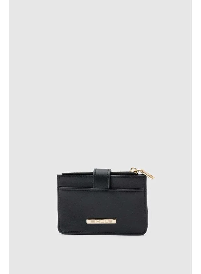 Cleo Zippered Women's Wallet – Black.
