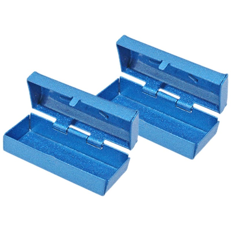 Miniature Alloy Toolbox Model Set Of 2 For DIY Dollhouse Scene Compact Tiny House Decoration - Image 2