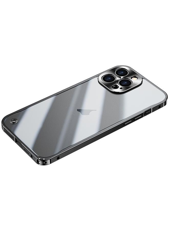 اس-توب جراب لهاتف iPhone 15 Pro بإطار معدني من البولي كربونات المقاوم للصدمات - Image 1