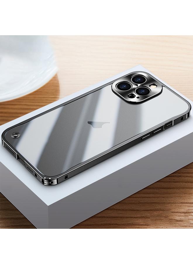 اس-توب جراب لهاتف iPhone 15 Pro بإطار معدني من البولي كربونات المقاوم للصدمات - Image 2