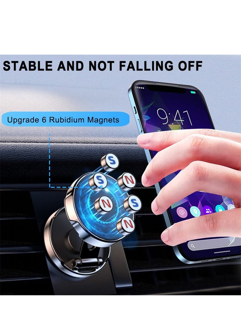 SYOSI Magnetic Phone Holder for Car, Strong Magnetic Phone Holder for Car Dashboard Hands Free Folding Car Mount Holder Accessories for MagSafe for iPhone 14 Pro Plus 12/13 All Phones Tablets - Image 3
