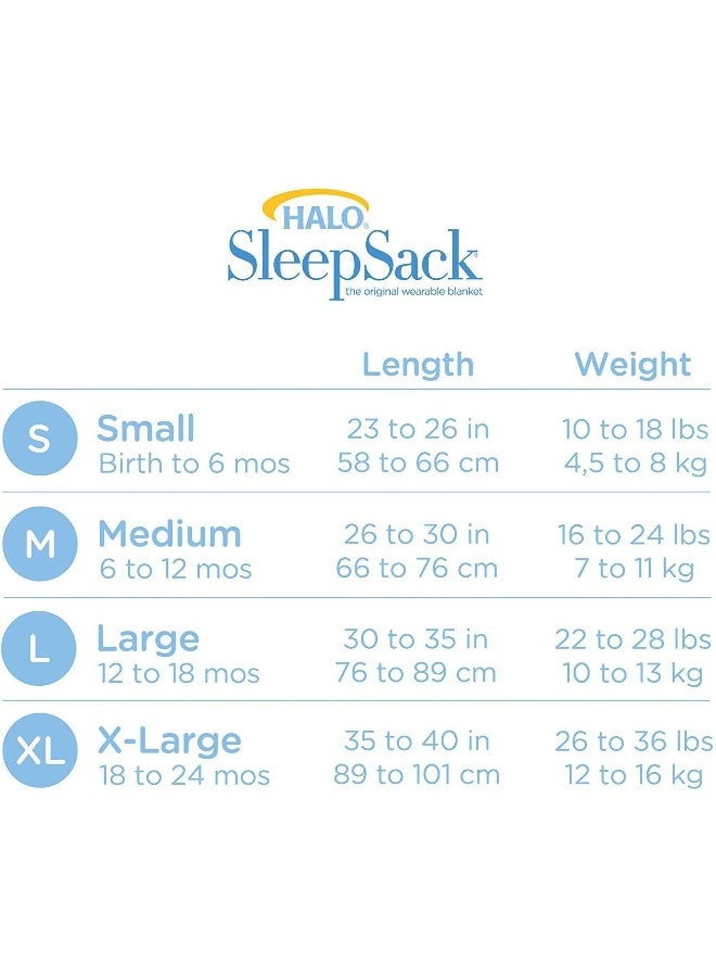 Halo SleepSack Micro-Fleece Wearable Blanket, Gray, X-Large - Image 5