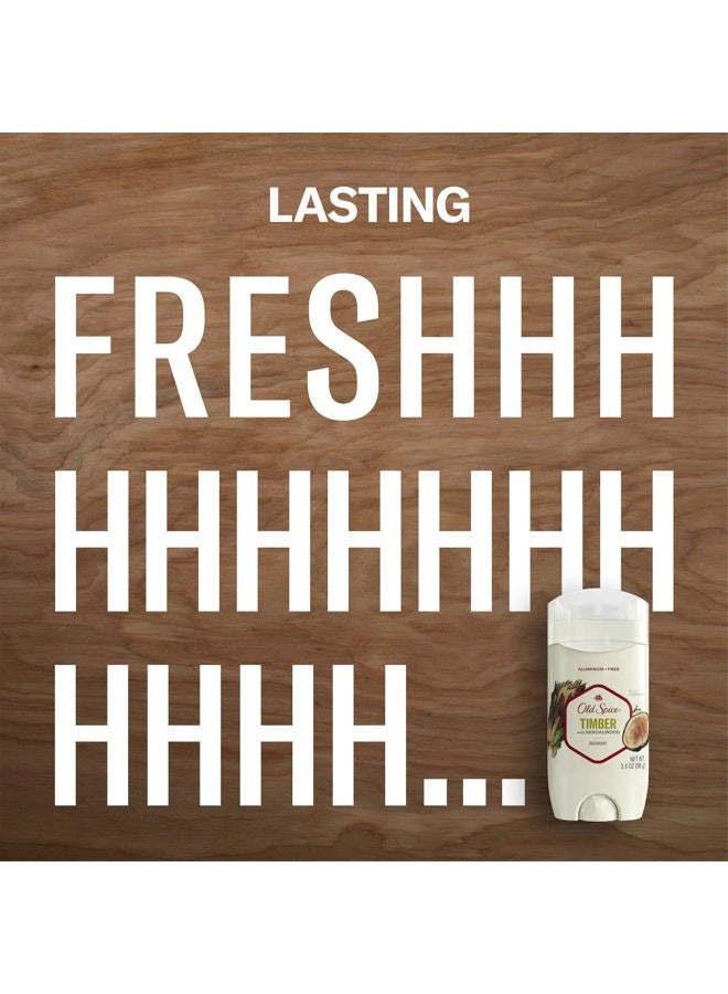 Old Spice Fresher Collection Invisible Solid Men's Deodorant, Timber, 3 Ounce - Image 4