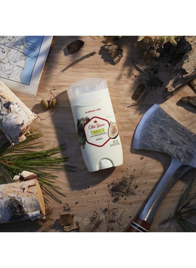 Old Spice Fresher Collection Invisible Solid Men's Deodorant, Timber, 3 Ounce - Image 2