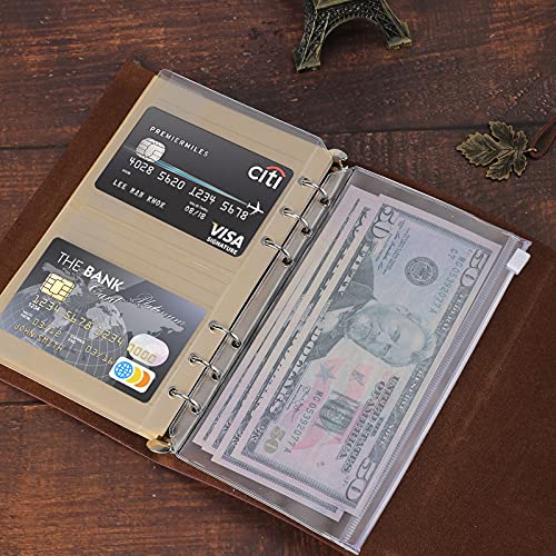 Billtigif PU Leather Journal Notebook, Refillable Travel Writing Journals Diary, Gifts for Women, Men, Teen Girls and Boys, 100GSM Lined Paper,160 Pages(Brown, A6 5.1" x 7.2") - Image 4