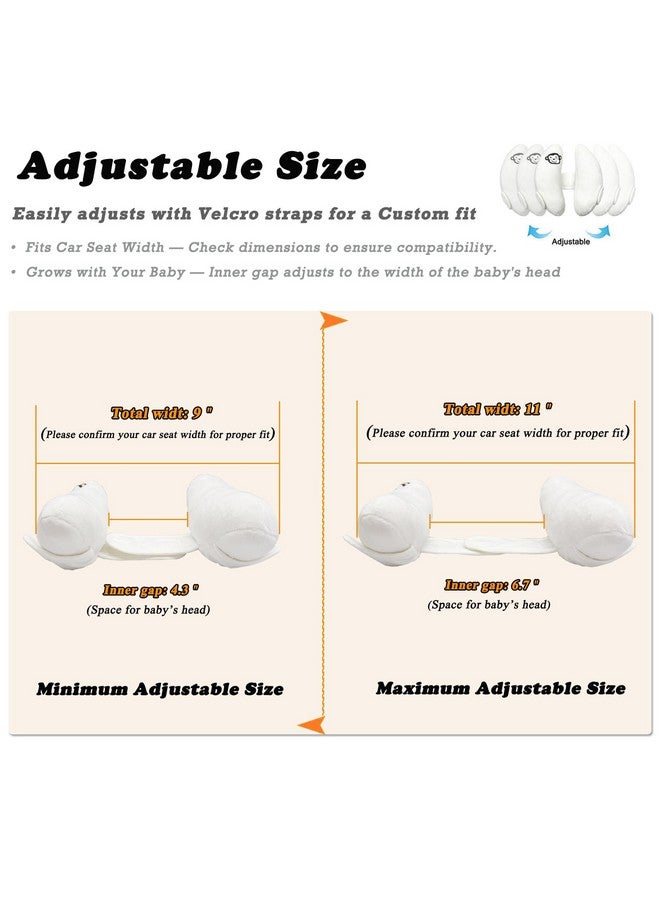 StoHua Adjustable Travel Pillow for Infant, Portable Head Support for Car Seats for Newborn, Head Support Pillow for Baby, Headrest Pillows for Cars, Rest Baby's Head Comfortably - Image 2