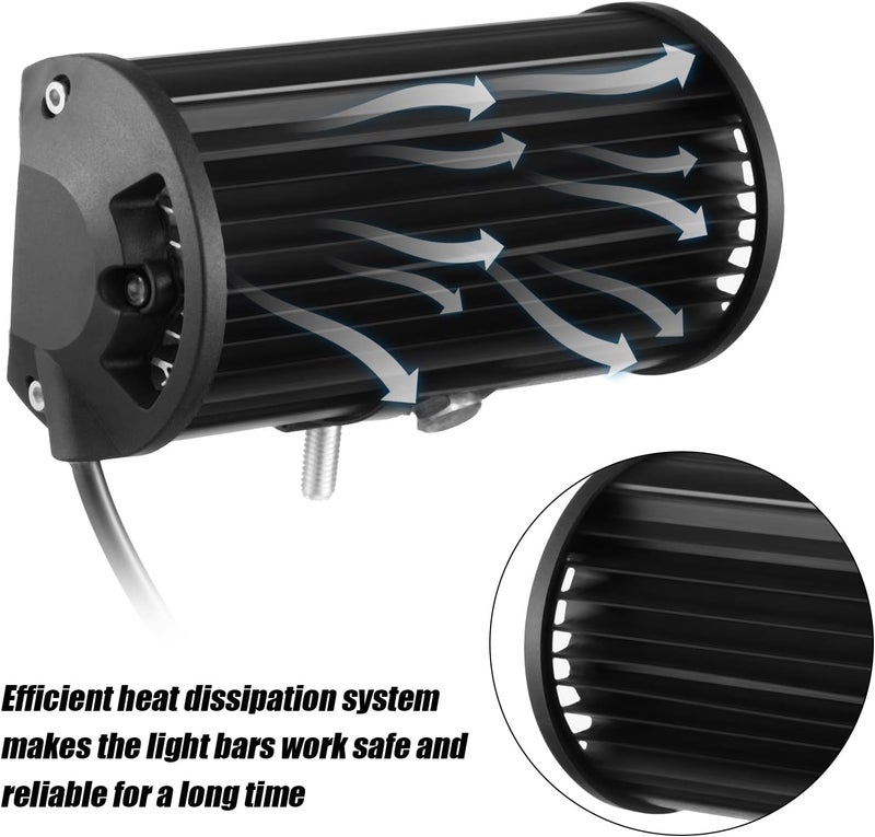 Treela 8 Pack 7 Inch 156W LED Light Bar - Waterproof Off Road Driving Lights - Image 5
