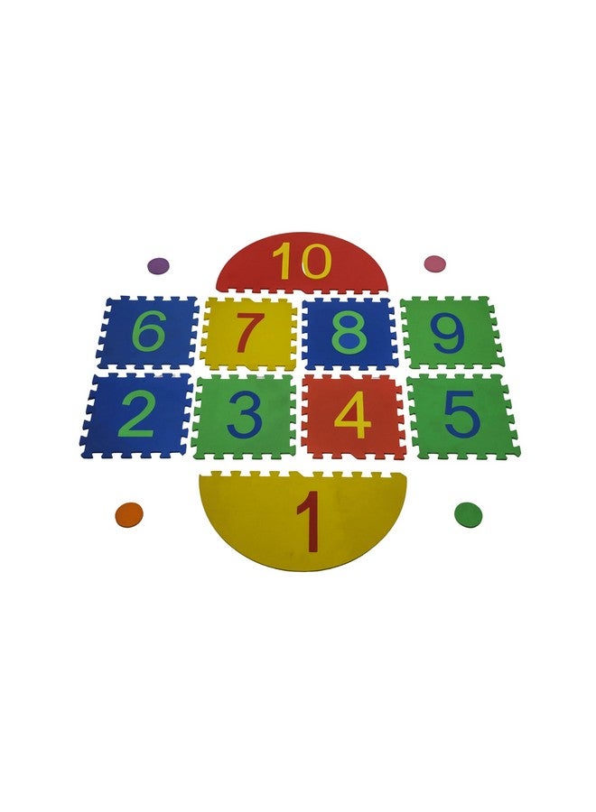 VGRASSP Hopscotch Game Mat Toy for Kids - Safe Indoor Play for All Season, Interlocking, Learning Number Mat for Boy, Girls Toddlers - Image 5