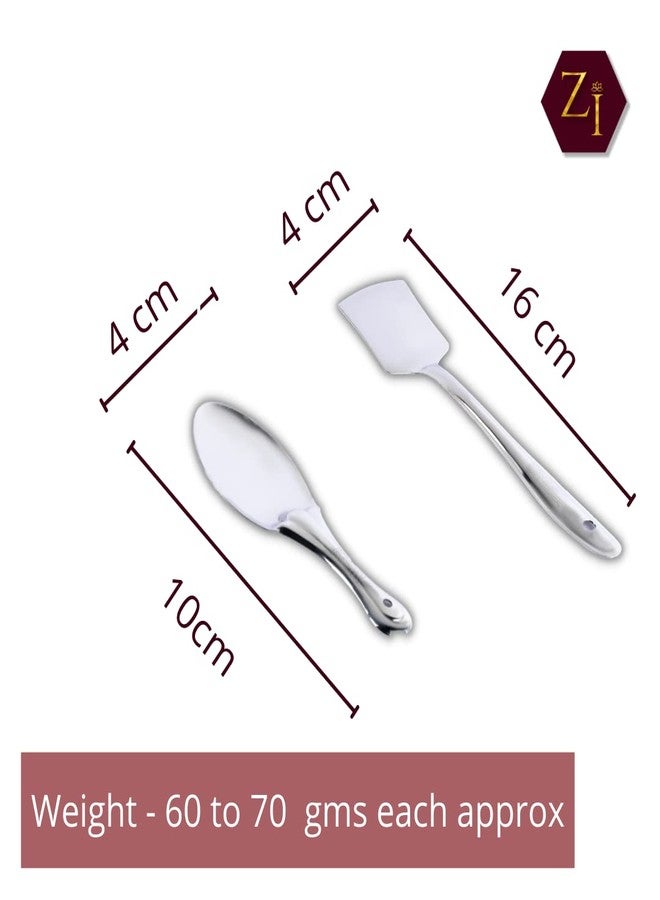 ZESTILO Serving Spoons Steel Spoons, Serving Set, Stainless Steel, Supreme Range Set of 5 - Image 3