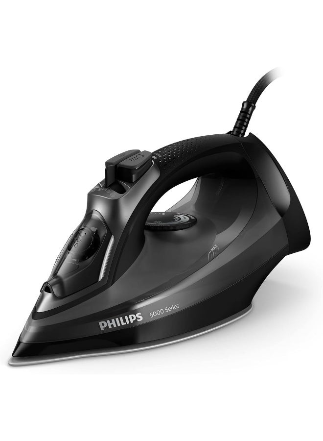 Philips 5000 Series Steam Iron - 2600W, 200 g Steam Boost, SteamGlide Plus, 45 g/min Continuous Steam 320 L 2600 W DST5040/86 Black - Image 1