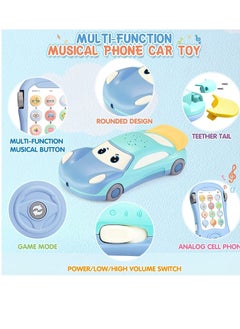 Y&D Baby Cell Phone Toy for 1 Year Old Boy, Multi-Function Car with Music, Star Projector, Kids Pretend Learn Call Chat, Early Education 2 3 Toddler Girl Boy  - Image 2