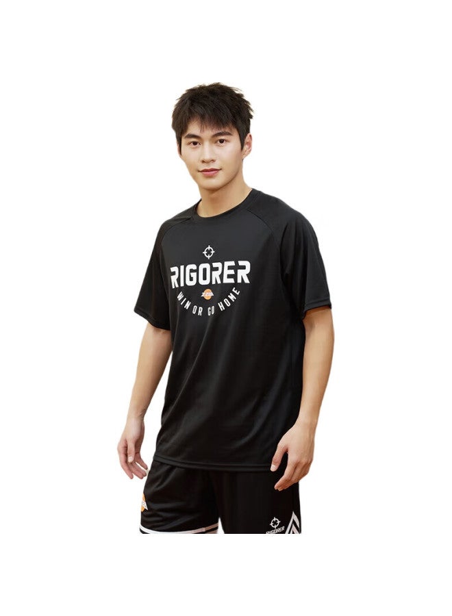 RIGORER  Men'S Short Sleeve T-Shirt Summer Breathable Quick-Drying Basketball Sport Running Tee Men'S Fitness Top Men - Image 1