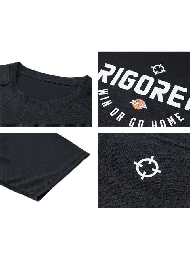 RIGORER  Men'S Short Sleeve T-Shirt Summer Breathable Quick-Drying Basketball Sport Running Tee Men'S Fitness Top Men - Image 2