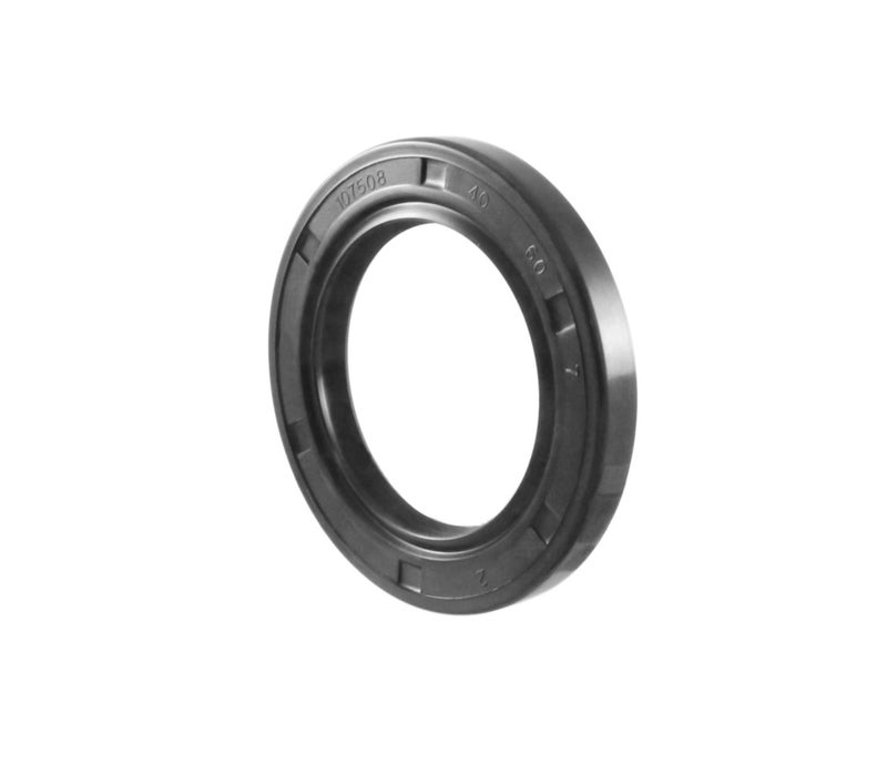 EAI Oil Seal 40mm X 60mm X 7mm TC Double Lip w/Spring. Metal Case w/Nitrile Rubber Coating - Image 1