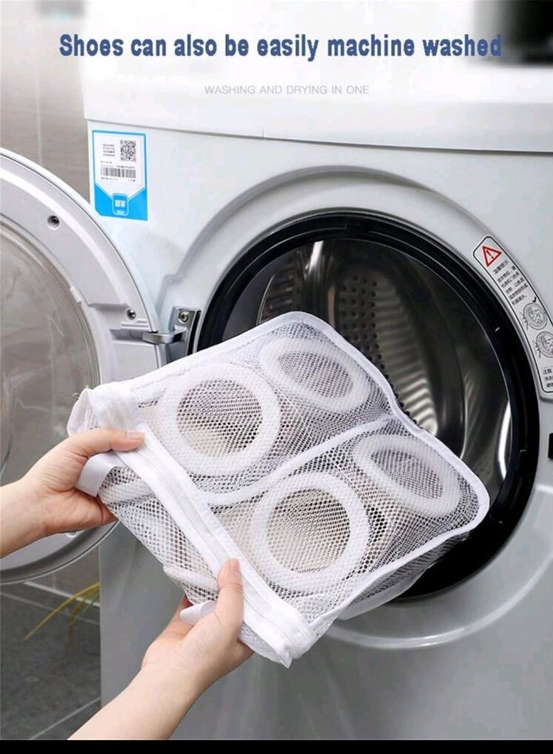 Shoe Guardian: Hanging Shoe Wash Bag for Machine Cleaning and Drying - Specialized Laundry Organizer for Sneakers, Ensuring Gentle Protection and Efficient Drying - Image 2