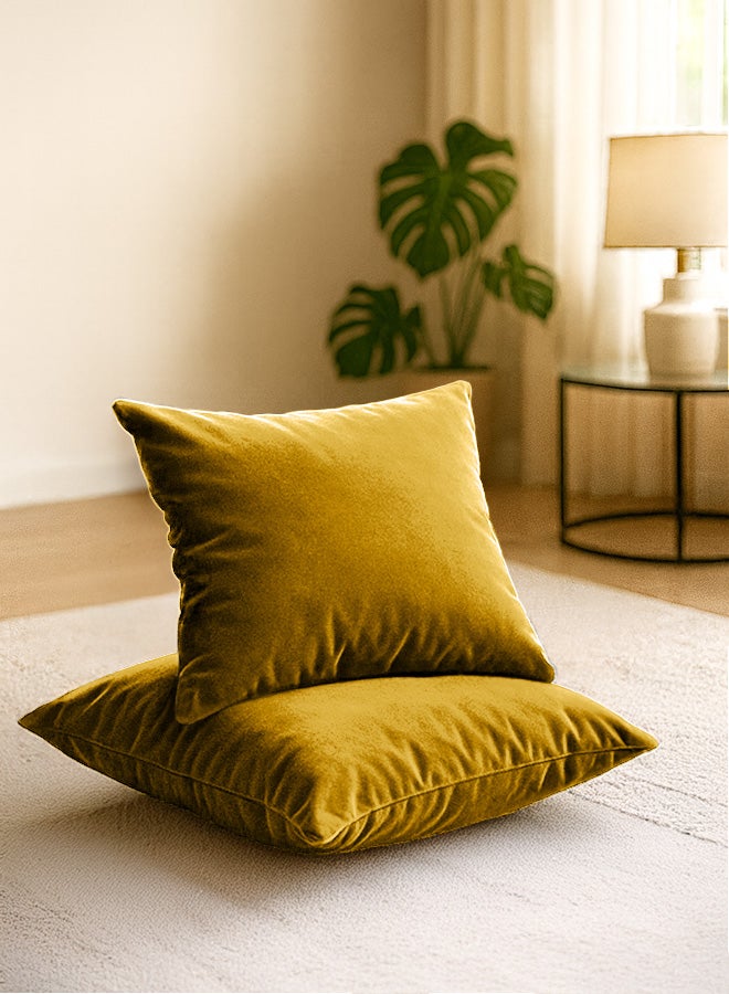 باك كومفرت ديو الراحة | صوفا مريحة سوداء + 2 كوشن ذهبية 45x45 سم - Image 5