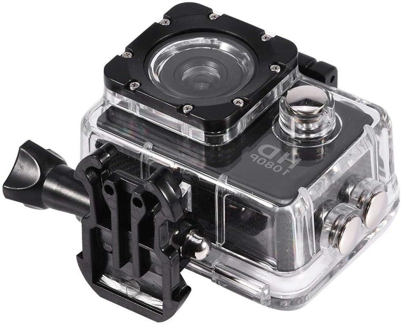 cheekyglo Mini DV Sports Camera,2inch 1080P Full HD LCD Screen Action Camera Waterproof 30m Video DV Camera with Mini Camcorder Mounting Accessories Kits,Bicycle BracketBlack - Image 4