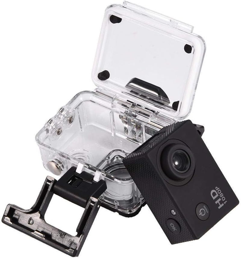 cheekyglo Mini DV Sports Camera,2inch 1080P Full HD LCD Screen Action Camera Waterproof 30m Video DV Camera with Mini Camcorder Mounting Accessories Kits,Bicycle BracketBlack - Image 5