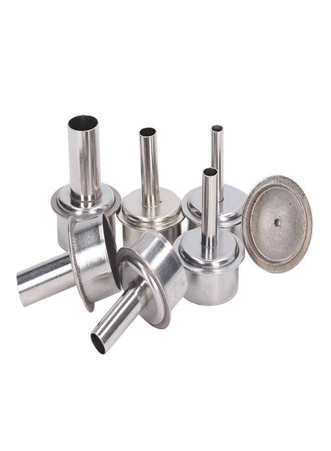 7 Pcs Hot Air Gun Nozzle Straight Heat Gun Tips Stainless Steel Desoldering Station Nozzle for Repair Maintenance - Image 3