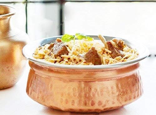 Craft N Copper وعاء تقديم من الفولاذ المقاوم للصدأ والنحاس لتقديم الطعام والخضروات 6 بوصة 1 - Image 4