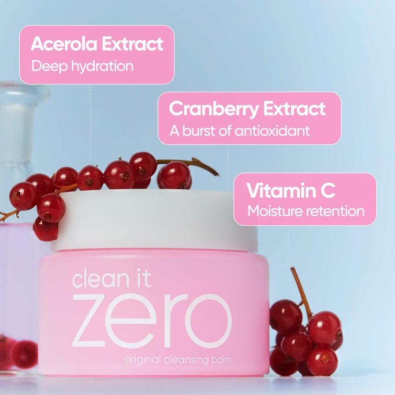 BANILA CO Clean it Zero Original Cleansing Balm Big Size | Korean Makeup Remover, Cleansing Oil, Facial Cleanser for All Skin Types | Vegan | Made with Acerola Berry & Vitamin C (180ml / 6.08 fl.oz) - Image 3