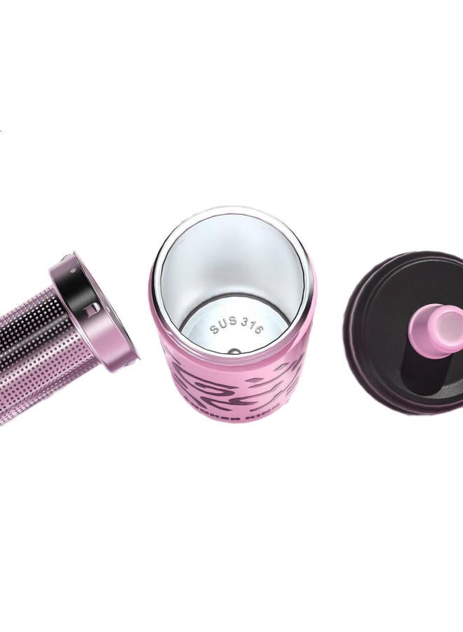 COOKER KING Chuidahuang Insulated Cup, 316 Stainless Steel, Stylish Design, Tea Infuser Cup For Women, Children'S Straw Cup, Large Capacity Water Bottle, 600Ml - Image 3