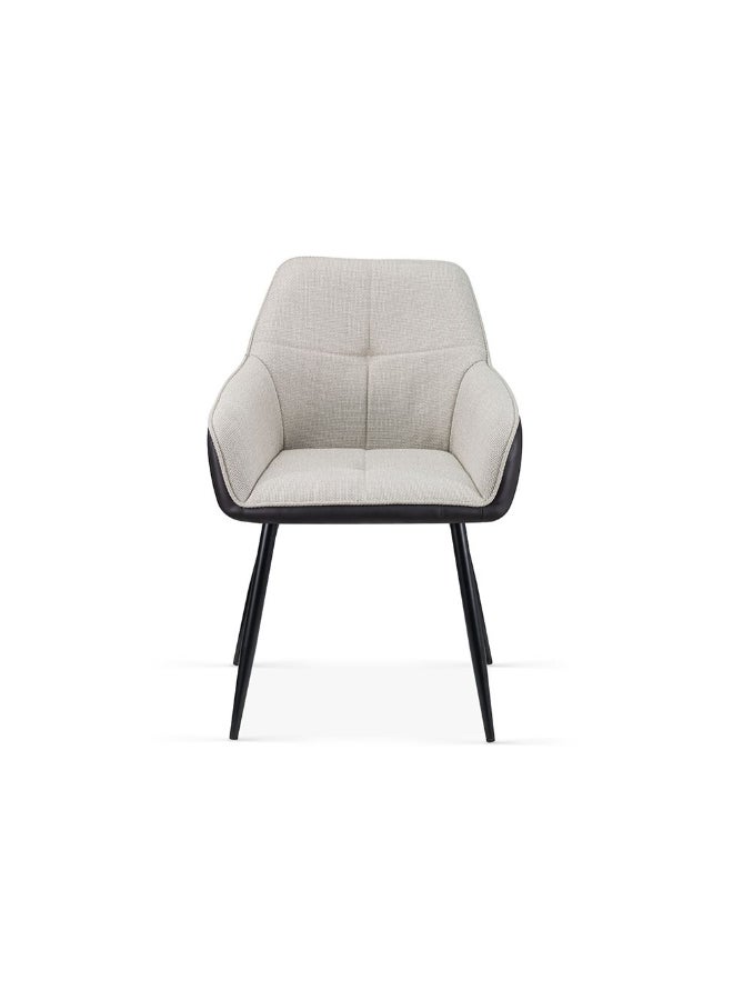 DANUBE HOME Elmont Dining Chair Set of 2 With PU Leather Upholstery |Sturdy Kitchen Dining Chairs Without Table Single Seater Modern Design Furniture For Dining Room L60xW56xH83.5cm - Image 2