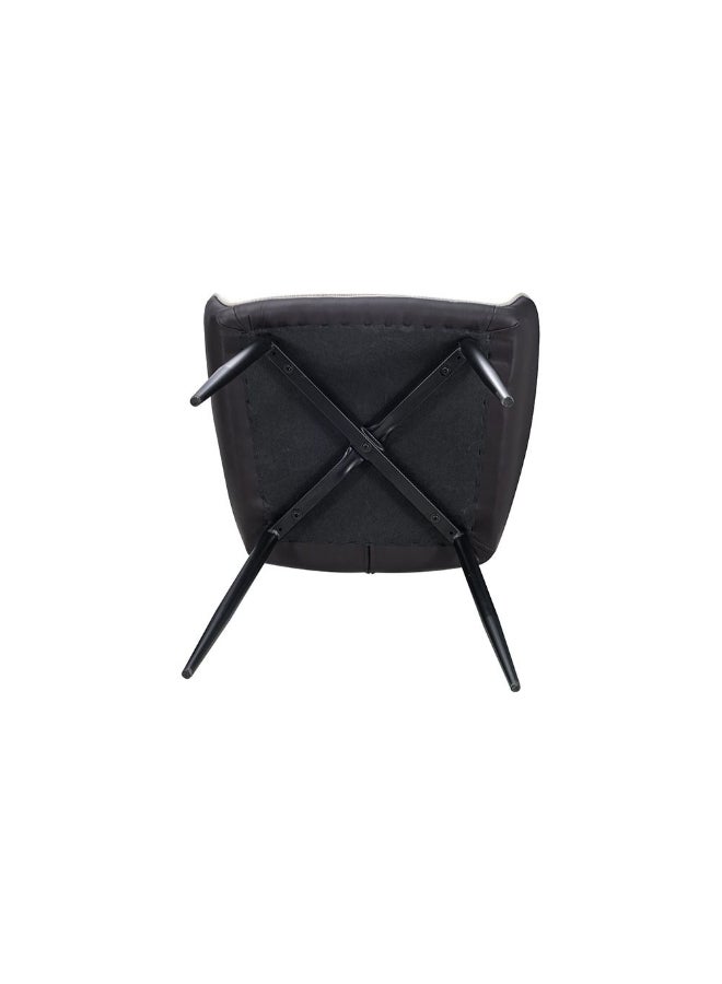 DANUBE HOME Elmont Dining Chair Set of 2 With PU Leather Upholstery |Sturdy Kitchen Dining Chairs Without Table Single Seater Modern Design Furniture For Dining Room L60xW56xH83.5cm - Image 5