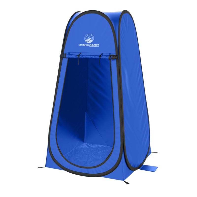 Wakeman Pop Up Pod - Privacy Shower Tent, Dressing Room, or Portable Toilet Stall with Carry Bag for Camping, Beach, or Tailgate by Wakeman Outdoors (Blue) - Image 1