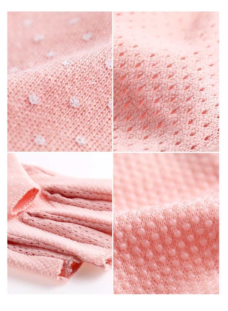 MahMir MahMir® UV Protection Driving Gloves Fingerless Gloves Non Slip Summer Outdoor Gloves for Women and Girls (Pink)  - Image 3