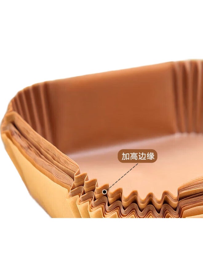 JD.com ورق قلاية الهواء من جينغزاو، ورقة خبز مربعة من السيليكون، مناسبة لقلايات الهواء 3 لتر وما فوق [52 قطعة] - Image 2