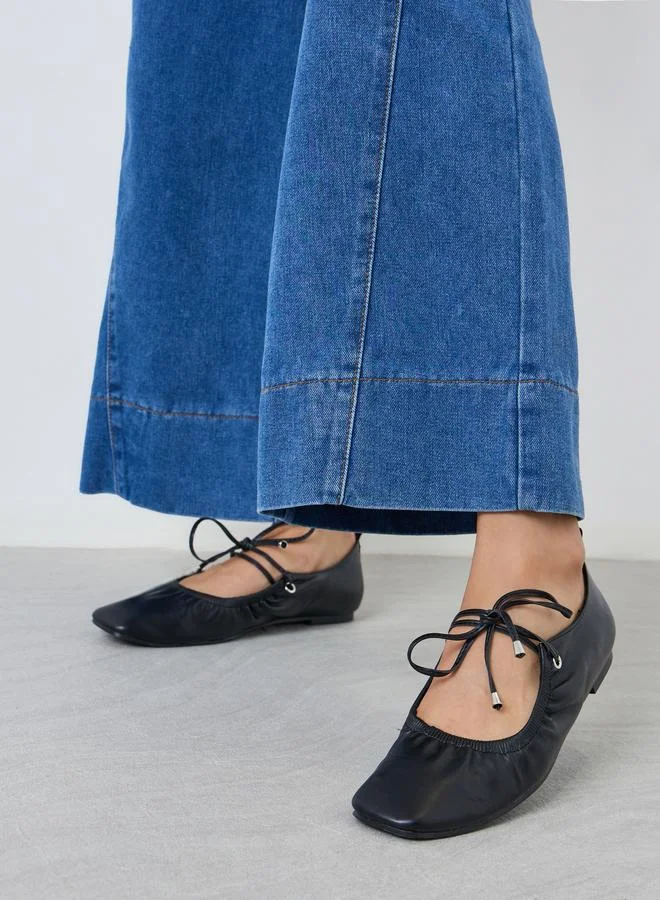 ستايلي حذاء باليرينا باللون الأسود