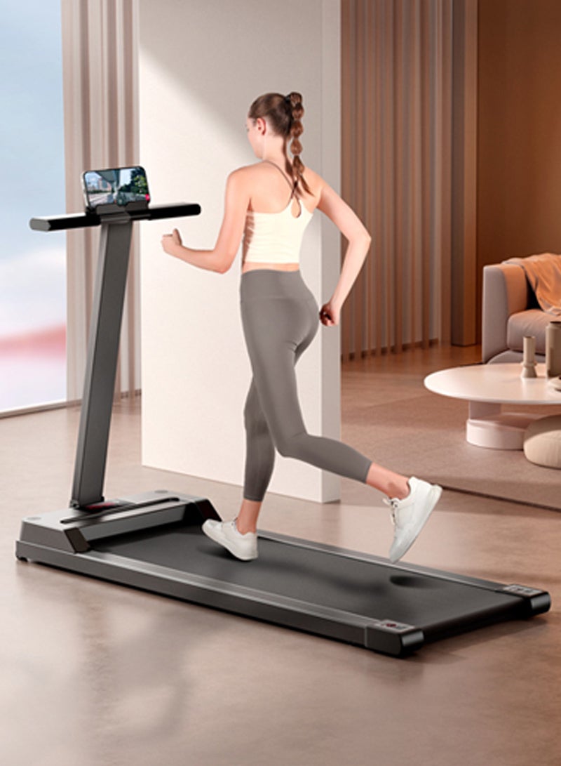 Glanfen 1~6KM/H 2.0HP Smart Home Ultra-Quiet Fitness Flat Treadmill, Portable Folding Walking Treadmill  - Image 1