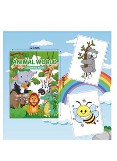Generic Coloring Book Coloring Book Cartoon Picture Book Animal Birthday Dinosaur Children's Coloring Book Set  - Image 2