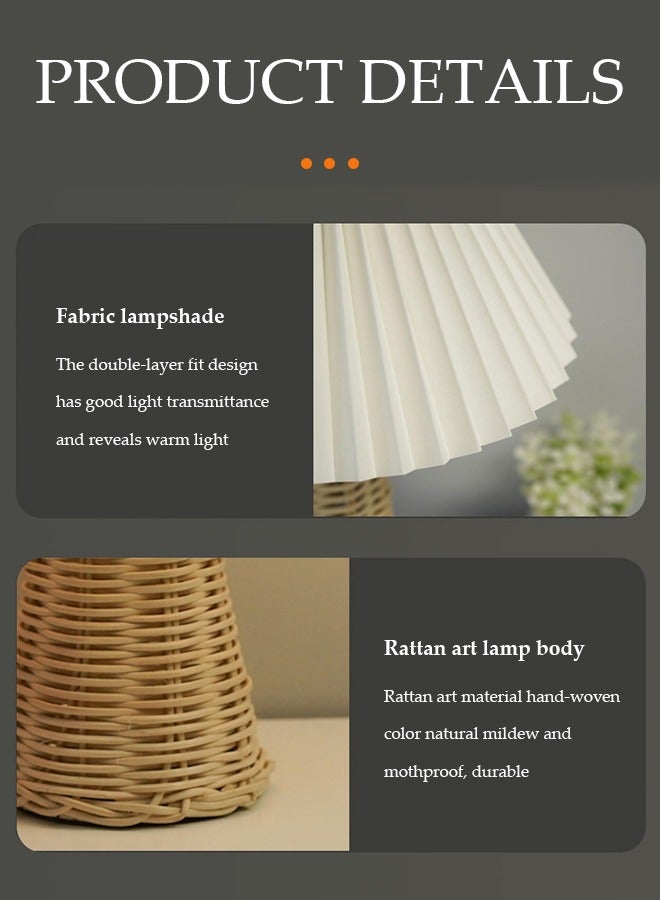 DUNISO مصباح طاولة بجانب السرير، مصباح غرفة نوم قماشي مع USB، مصباح مكتب LED متعدد الوظائف، مصباح قراءة، ثلاث ألوان قابلة للتعديل على عدة مستويات، مناسب لغرفة المعيشة، الدراسة، غرفة النوم والمكتب - Image 3