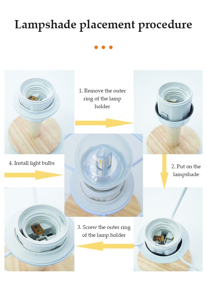 DUNISO مصباح طاولة بجانب السرير، مصباح غرفة نوم قماشي مع USB، مصباح مكتب LED متعدد الوظائف، مصباح قراءة، ثلاث ألوان قابلة للتعديل على عدة مستويات، مناسب لغرفة المعيشة، الدراسة، غرفة النوم والمكتب - Image 5