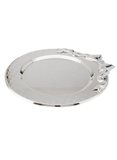 Hic round metal tray full silver colour 35 cm  - Image 1