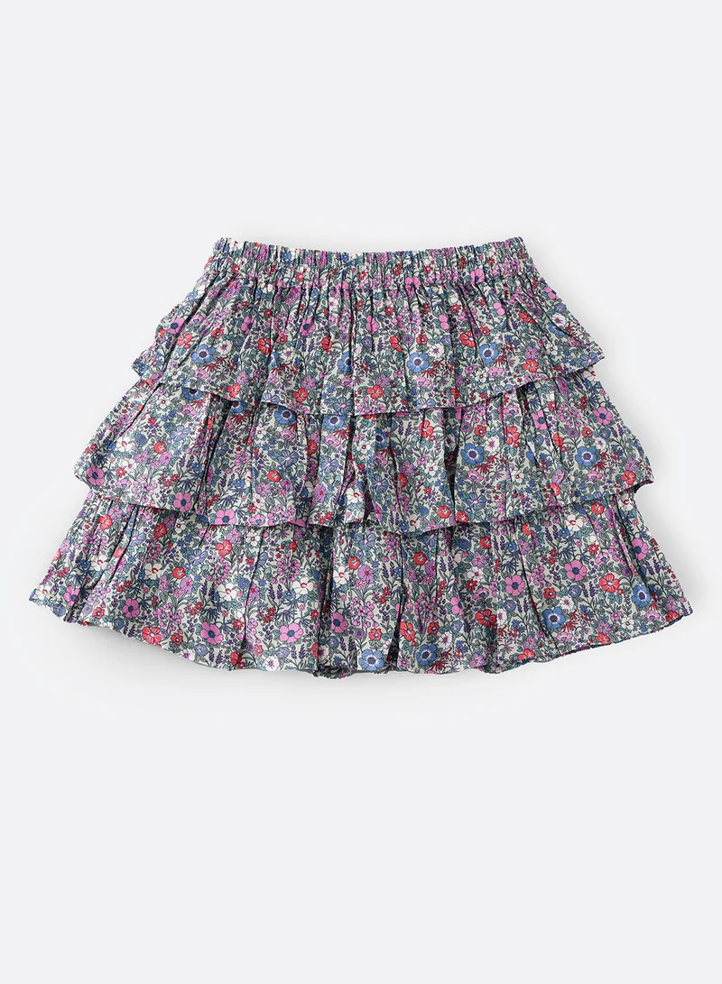 جيلين Aop Woven Skirt