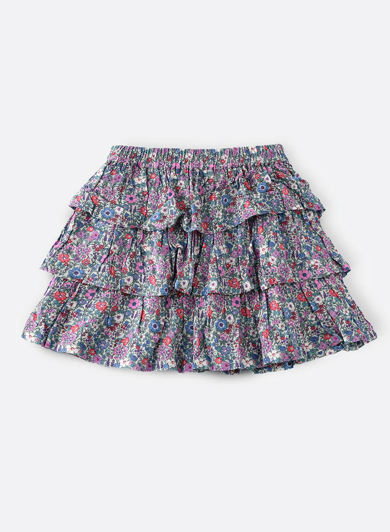 جيلين Aop Woven Skirt