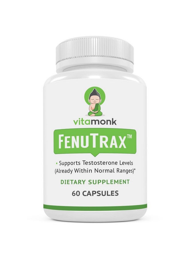 VitaMonk FenuTrax™ Fenugreek Extract Powerful 50% Fenugreek Seed Extract Standardized for Fenuside - High Furostanol Glycoside and Saponin Content When Compared to Testofen - 60 Capsules - Image 1