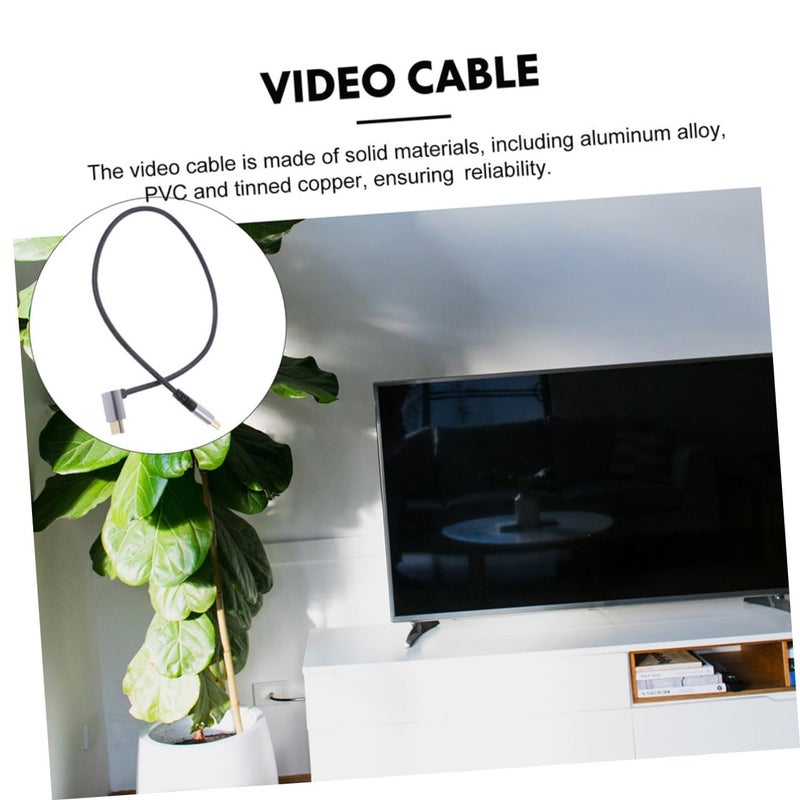 8k Video Cable Male to Male 1m Upward Angle High-Definition Connector for Computer Laptop Projector Tv Accessories - Image 3
